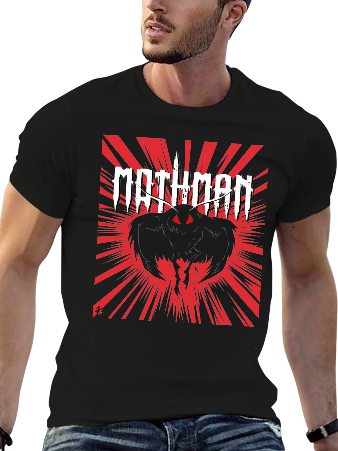 Mothman Graphic Tee - Black