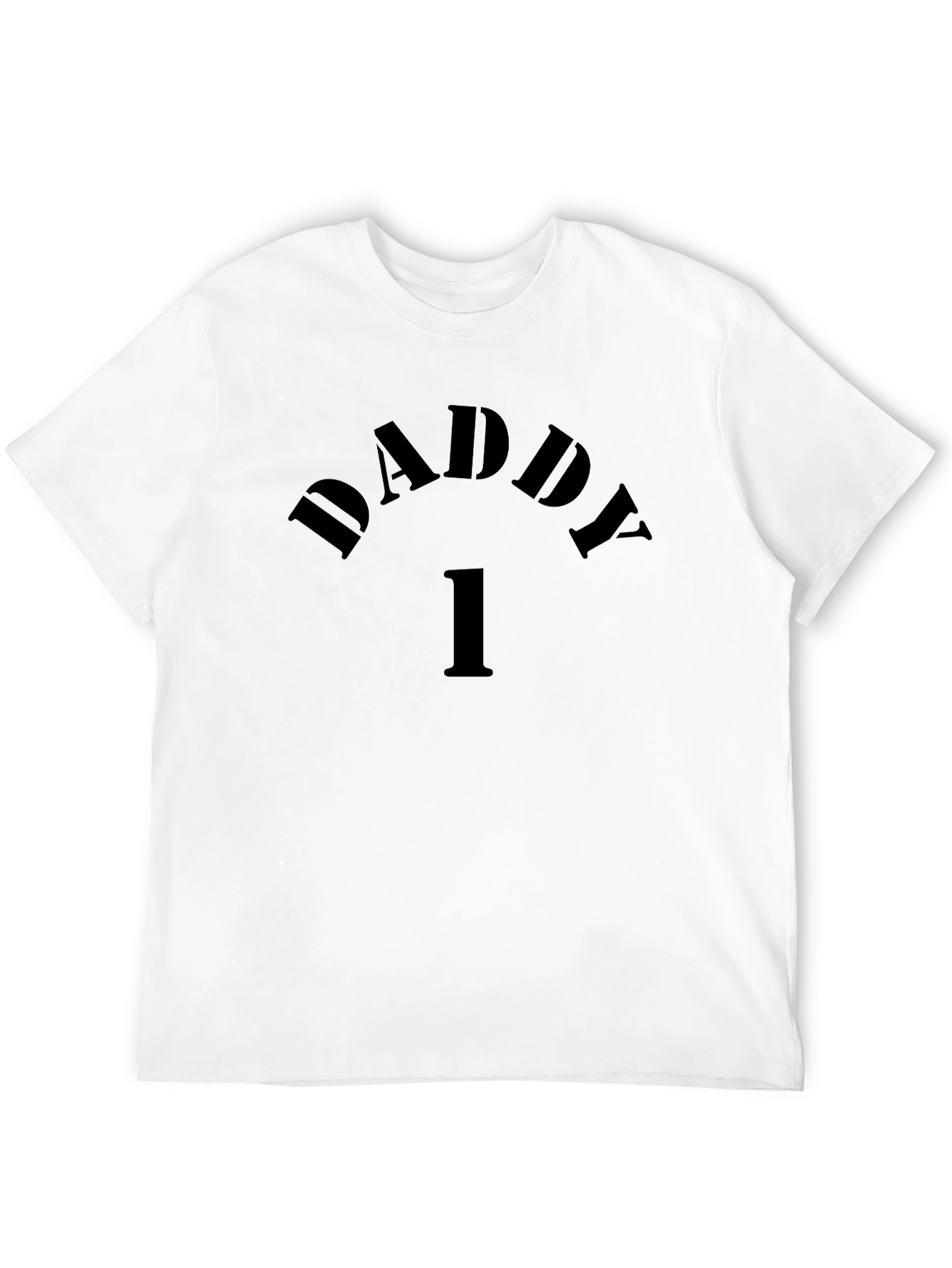 Daddy Number One Black Graphic Tee