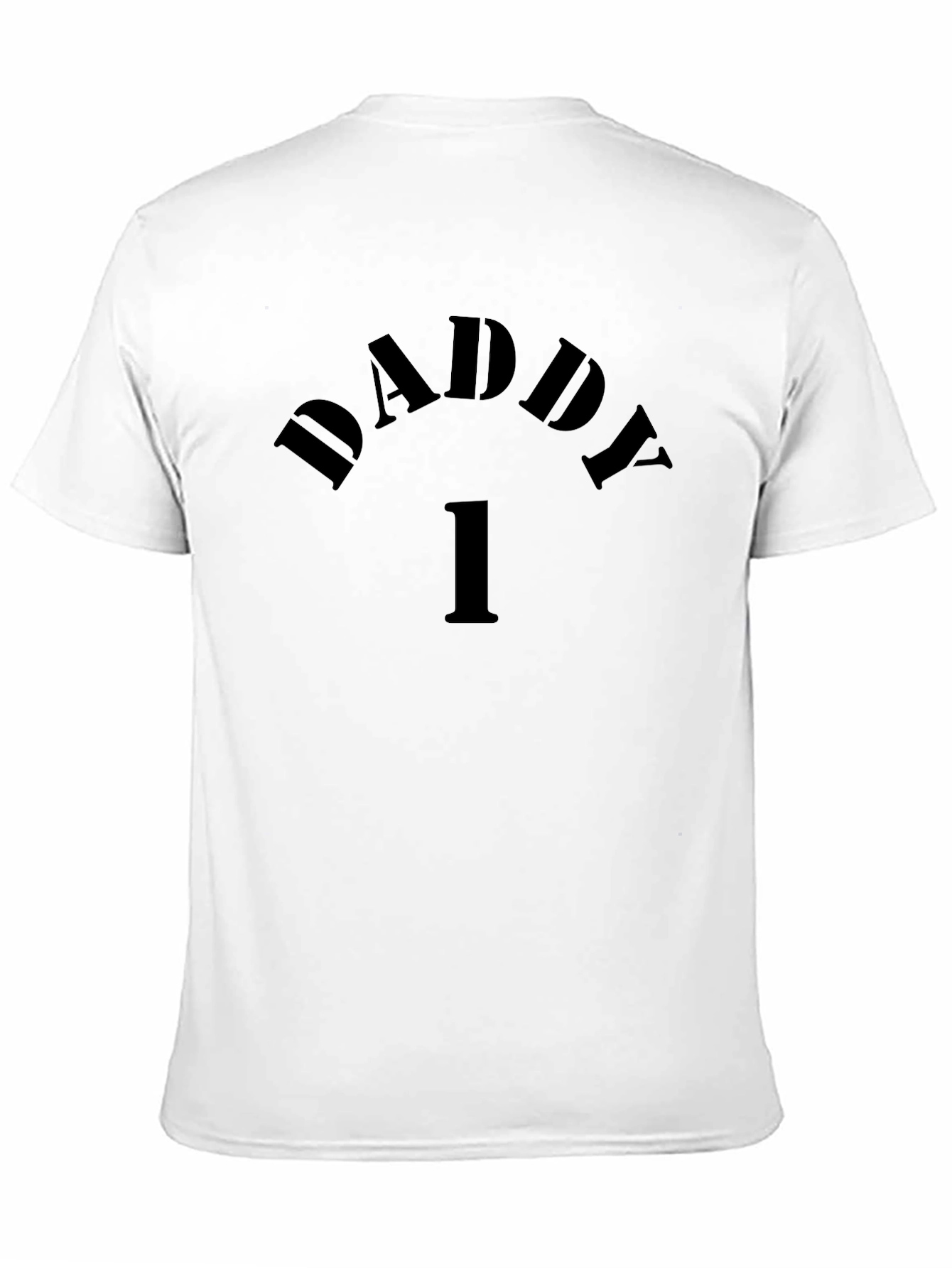 Daddy Number One Black Graphic Tee