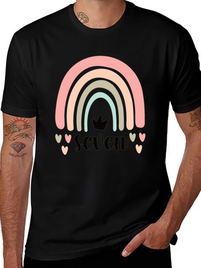 Seven Rainbow Birthday T-Shirt