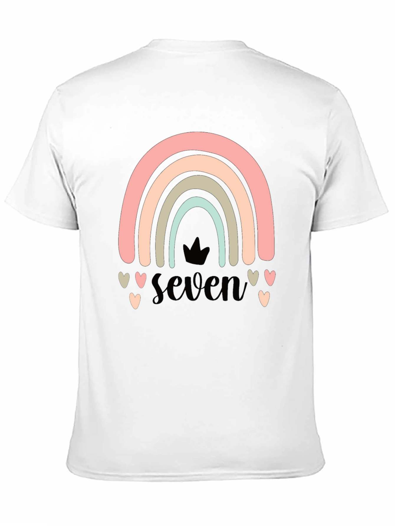 Seven Rainbow Birthday T-Shirt