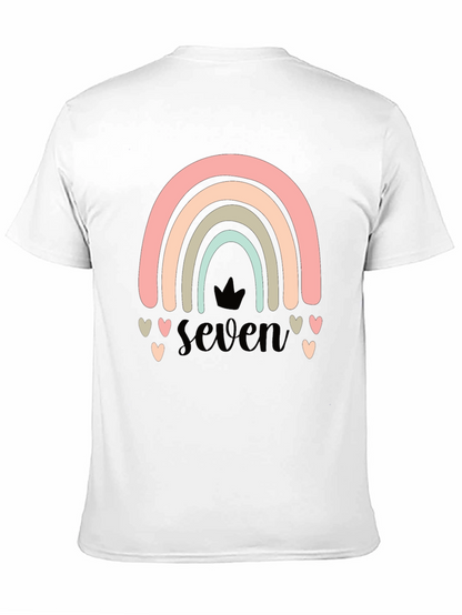 Seven Rainbow Birthday T-Shirt