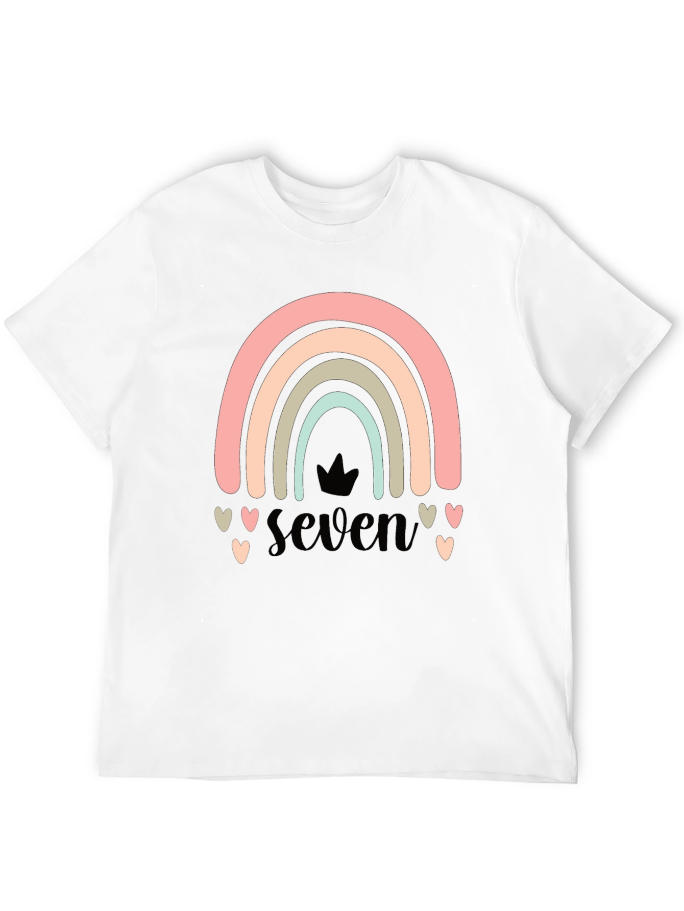 Seven Rainbow Birthday T-Shirt