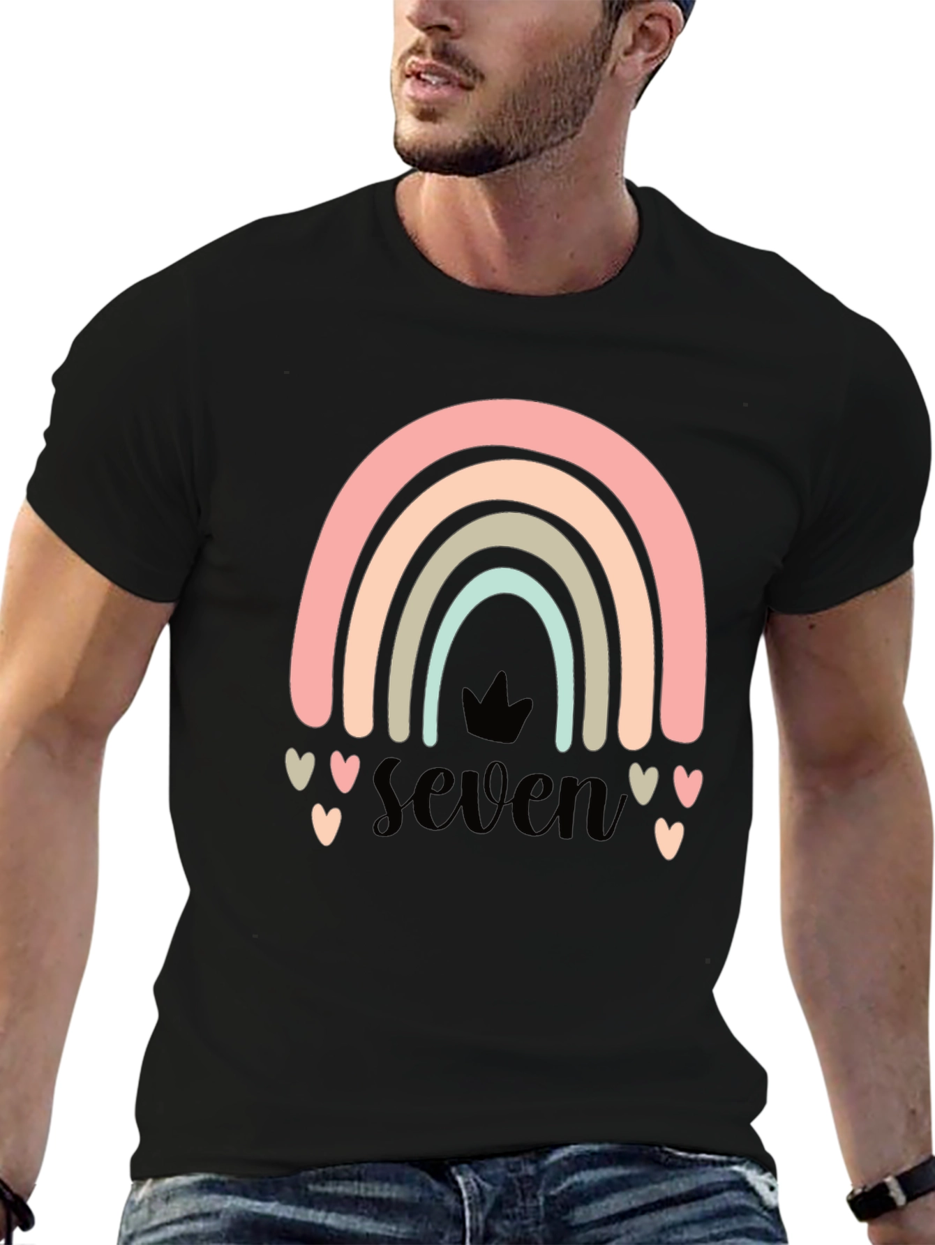 Seven Rainbow Birthday T-Shirt