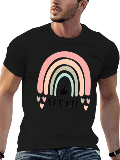 Seven Rainbow Birthday T-Shirt