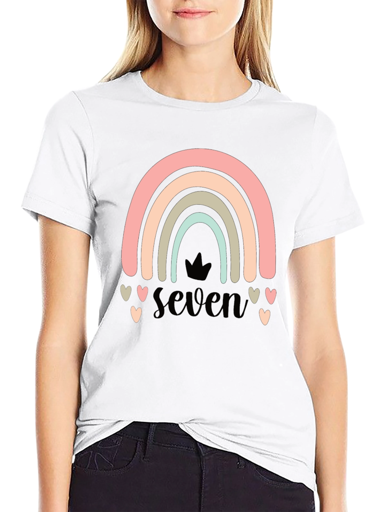 Seven Rainbow Birthday T-Shirt