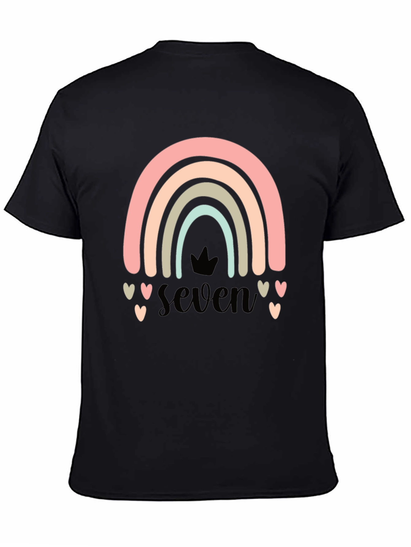 Seven Rainbow Birthday T-Shirt