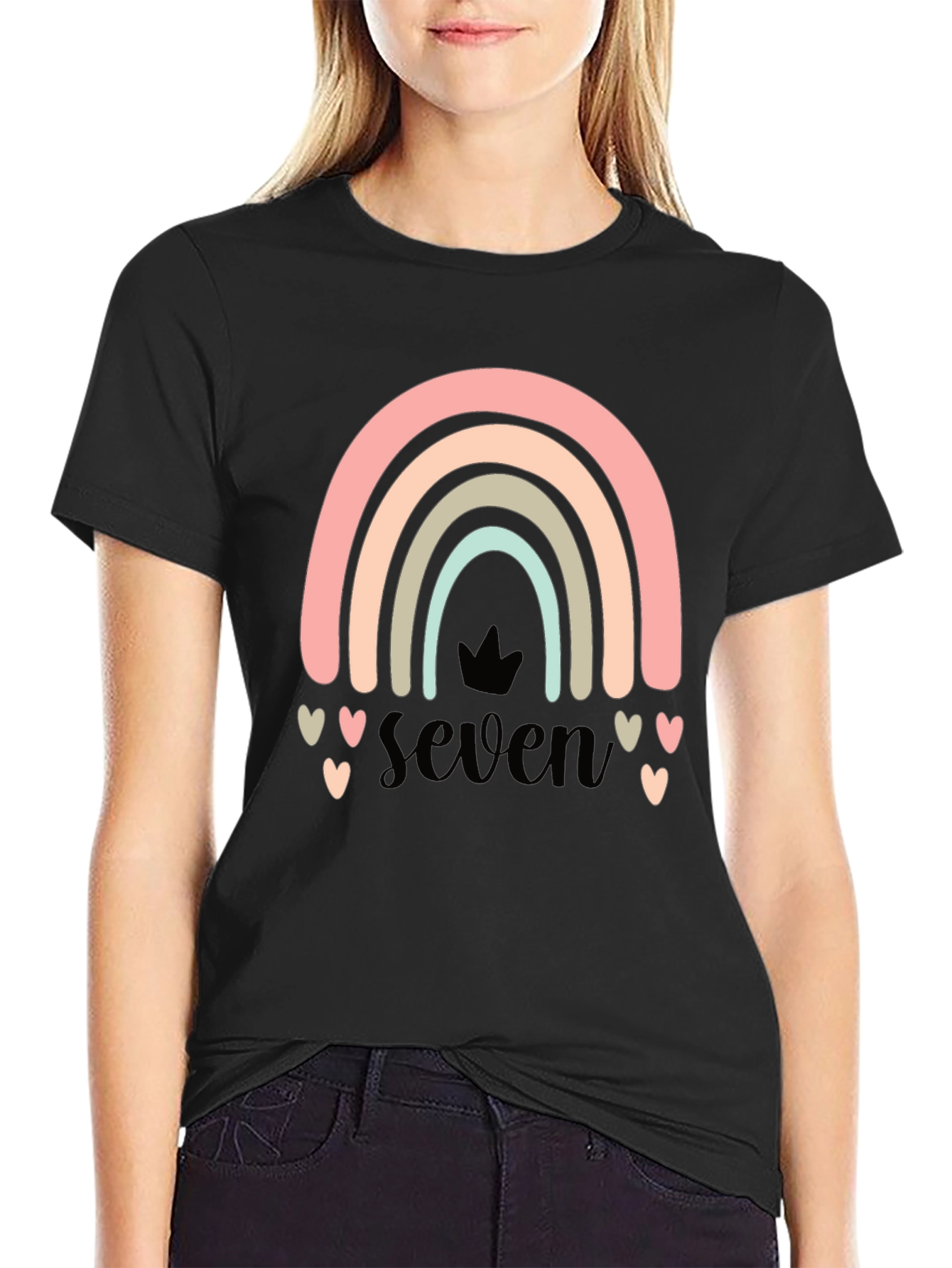Seven Rainbow Birthday T-Shirt