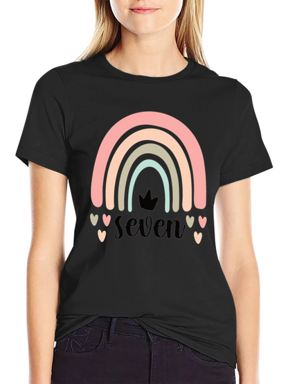 Seven Rainbow Birthday T-Shirt