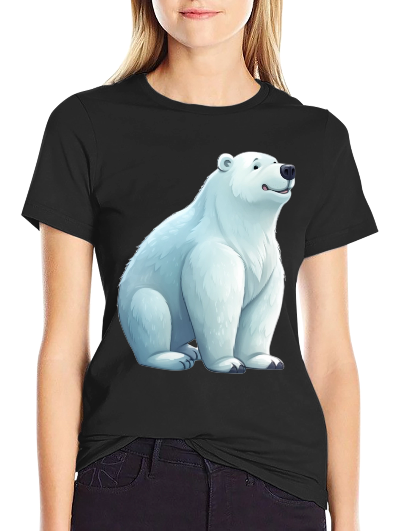 Polar Bear Graphic Tee - Casual Comfort