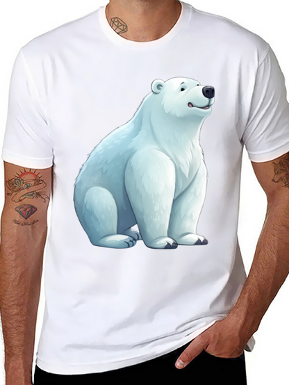 Polar Bear Graphic Tee - Casual Comfort