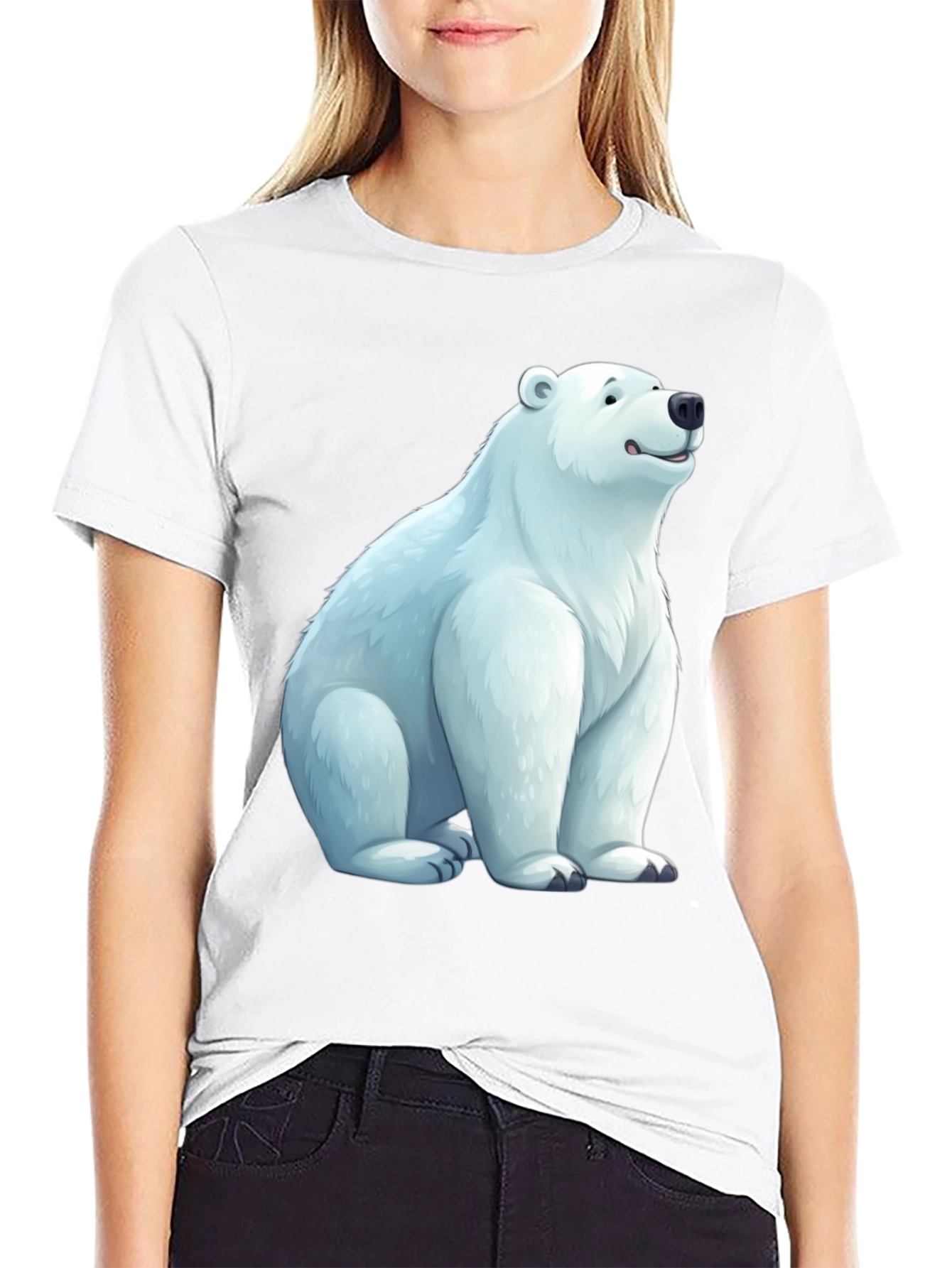 Polar Bear Graphic Tee - Casual Comfort