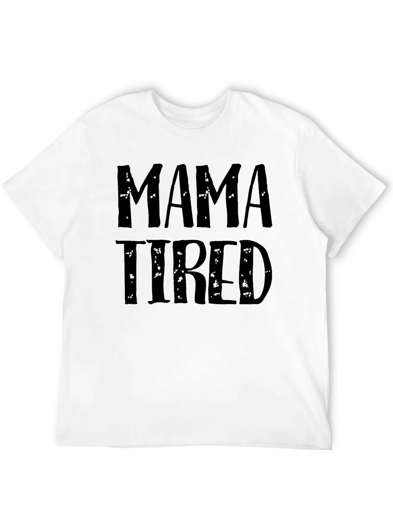 Mama Tired Graphic Tee - Black
