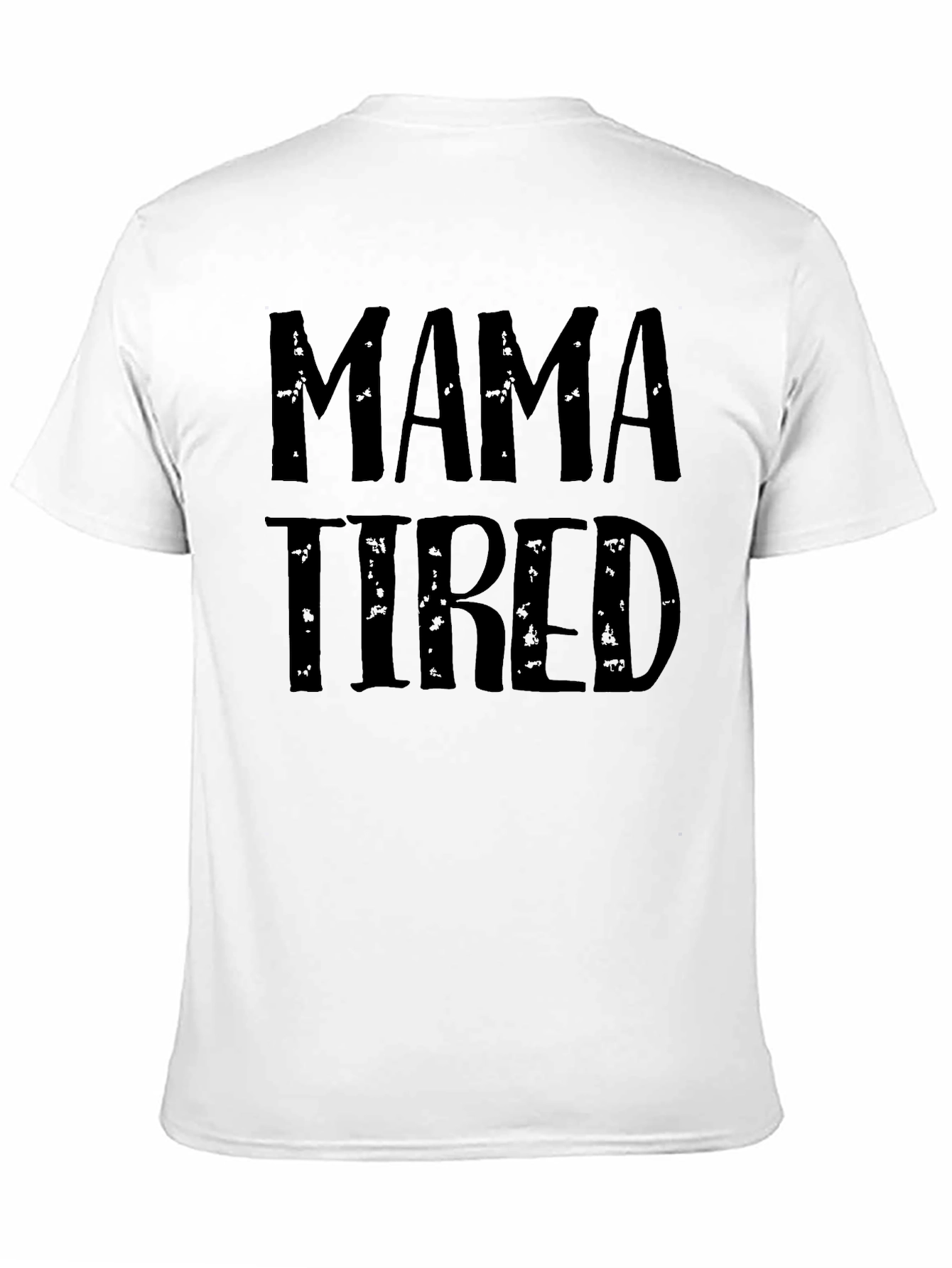 Mama Tired Graphic Tee - Black