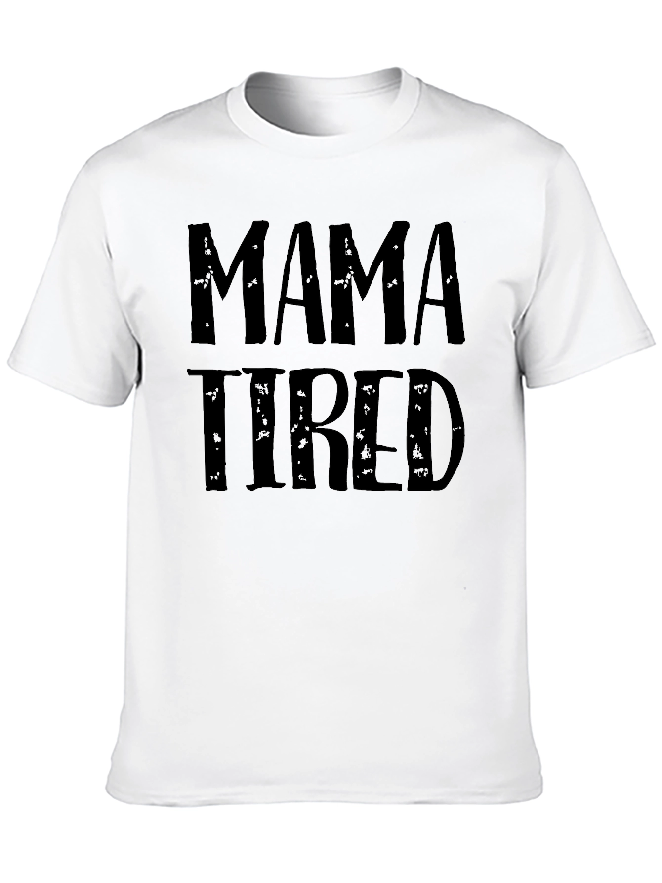 Mama Tired Graphic Tee - Black