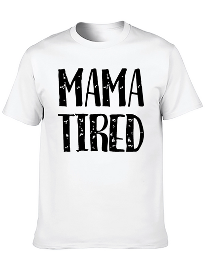 Mama Tired Graphic Tee - Black
