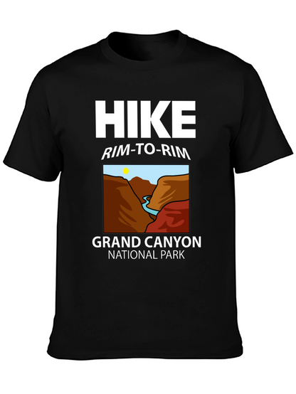 Grand Canyon Hike Rim-to-Rim Black T-Shirt