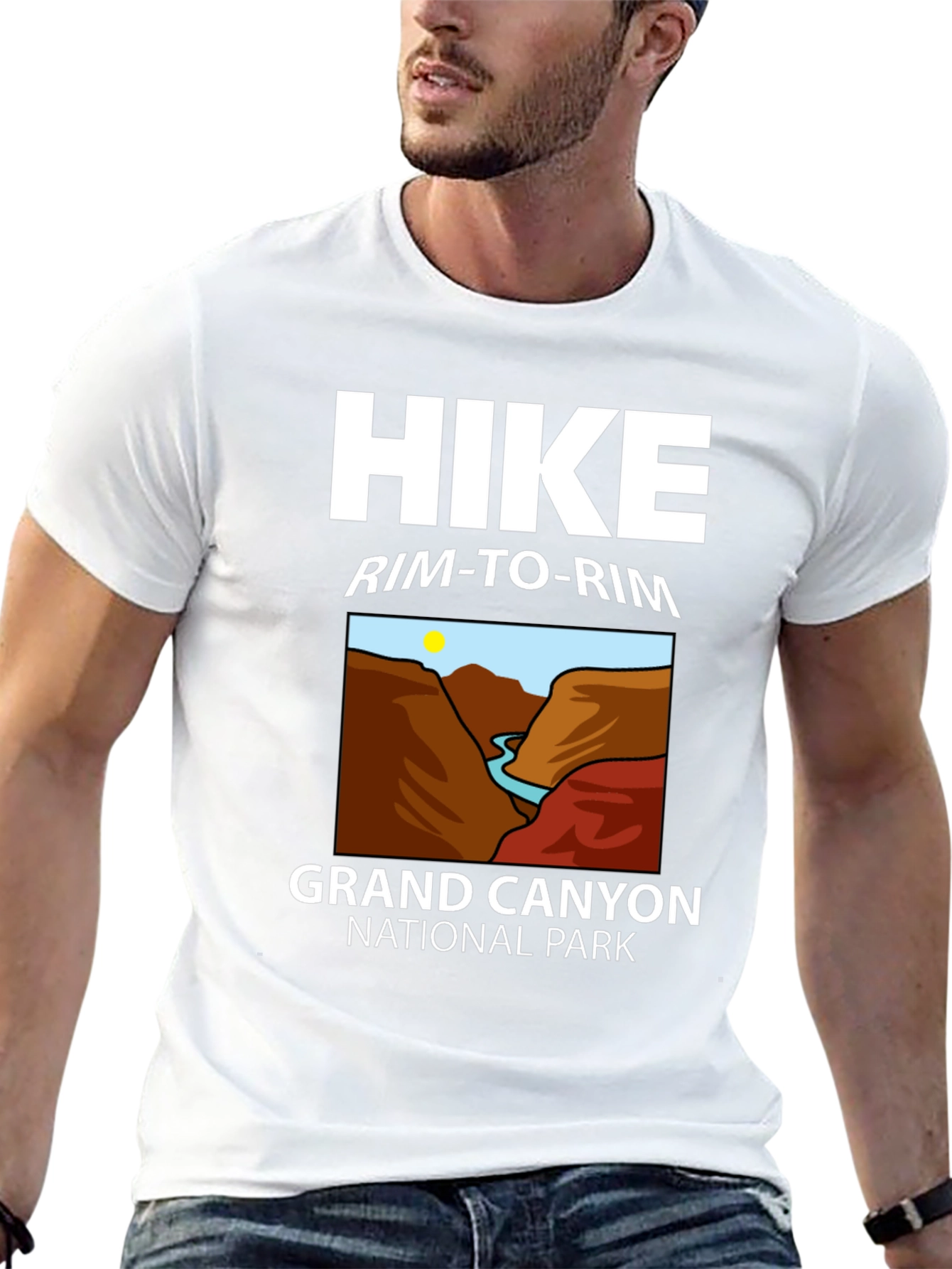 Grand Canyon Hike Rim-to-Rim Black T-Shirt