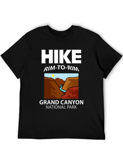 Grand Canyon Hike Rim-to-Rim Black T-Shirt