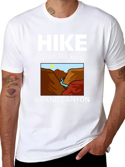 Grand Canyon Hike Rim-to-Rim Black T-Shirt