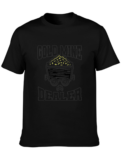 Gold Mine Dealer T-Shirt - Mining Cart Graphic Tee