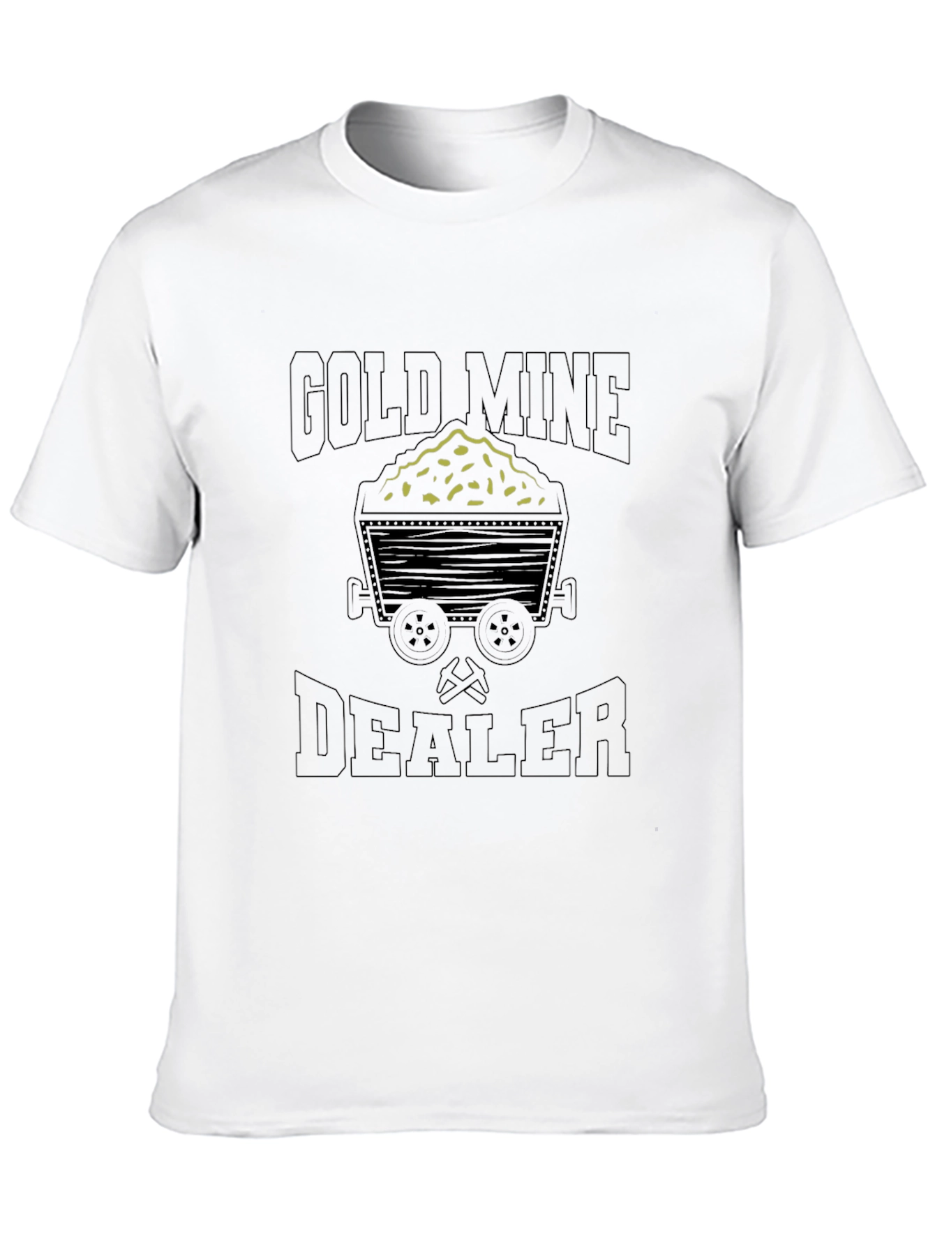 Gold Mine Dealer T-Shirt - Mining Cart Graphic Tee