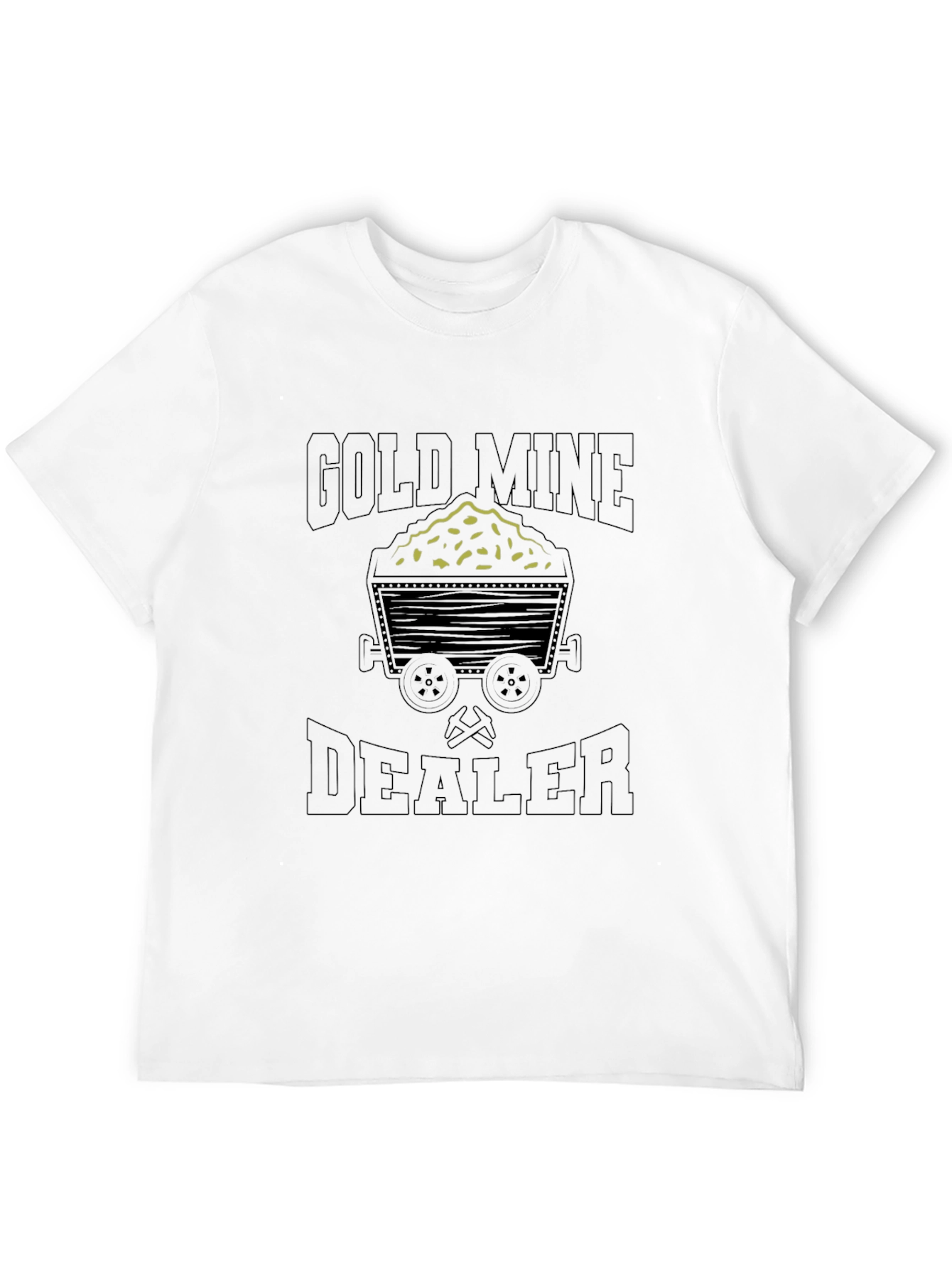 Gold Mine Dealer T-Shirt - Mining Cart Graphic Tee