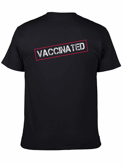 Vaccinated Black T-Shirt
