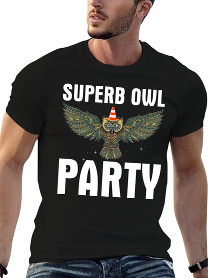 Superb Owl Party T-Shirt - Fun Graphic Tee