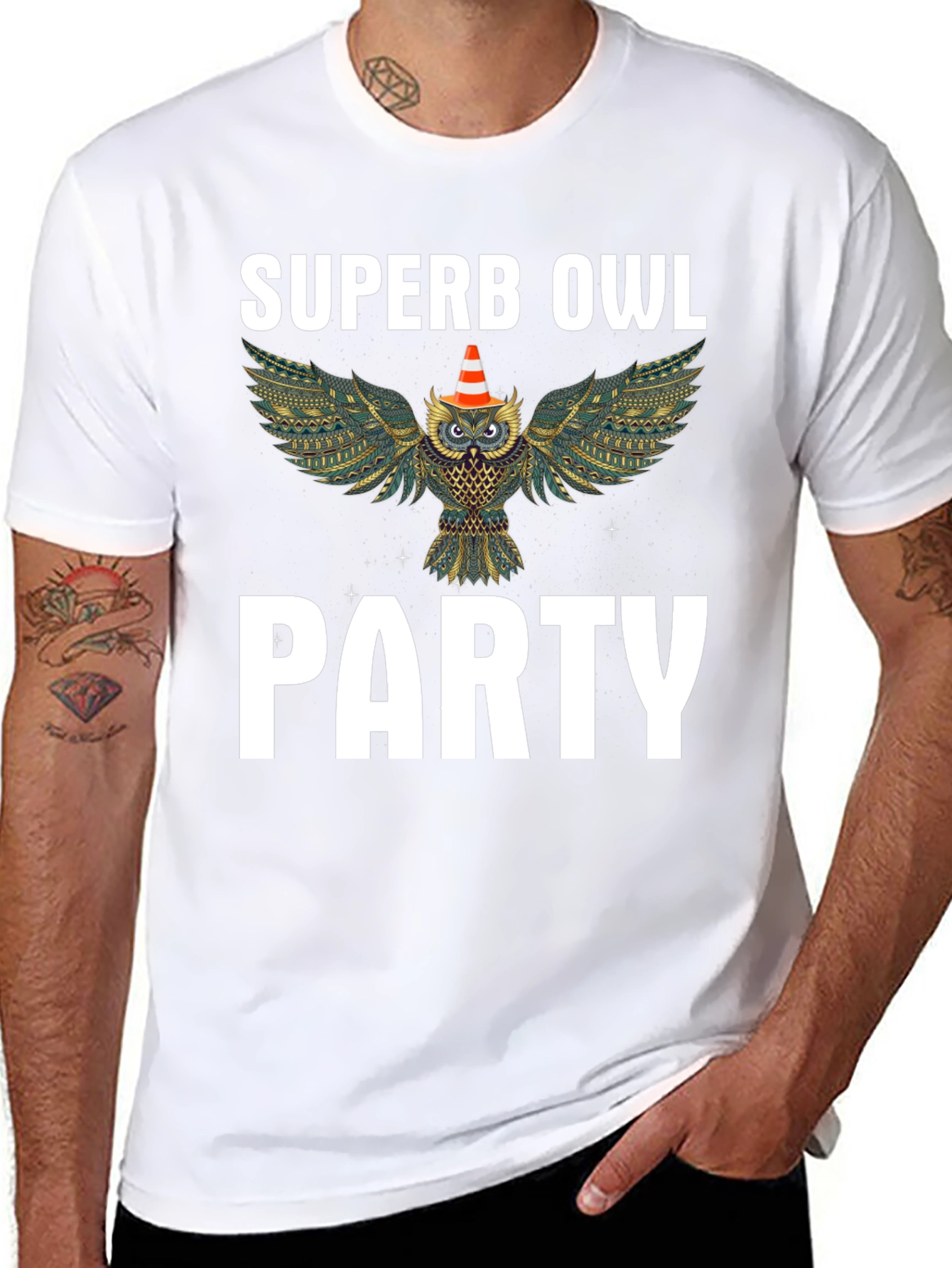 Superb Owl Party T-Shirt - Fun Graphic Tee