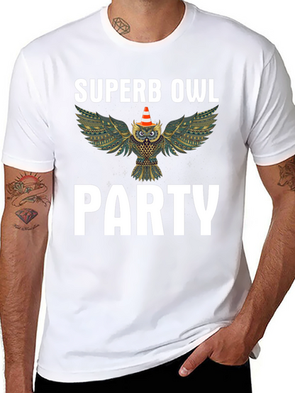 Superb Owl Party T-Shirt - Fun Graphic Tee