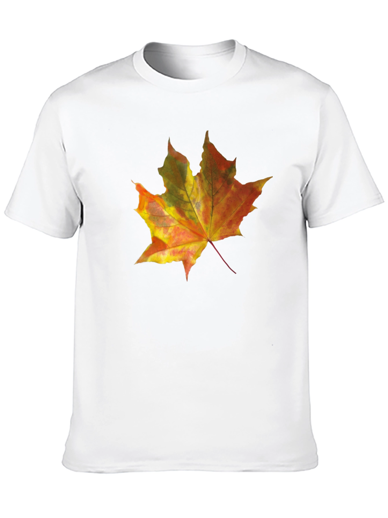 Autumn Leaf Graphic Tee - Mens Black T-Shirt