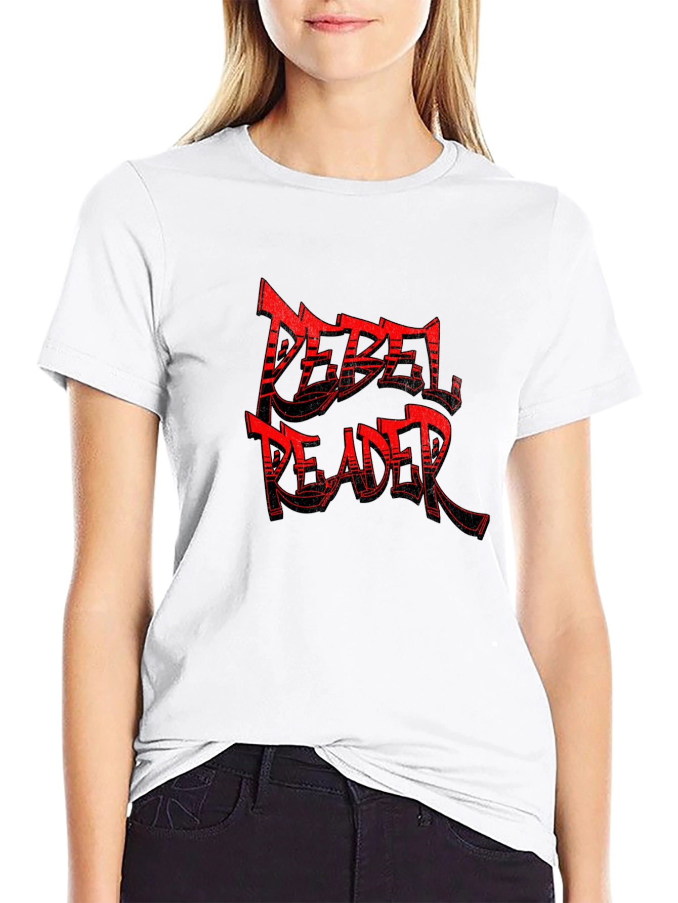 Rebel Reader Black T-Shirt - Bold Graphic Tee