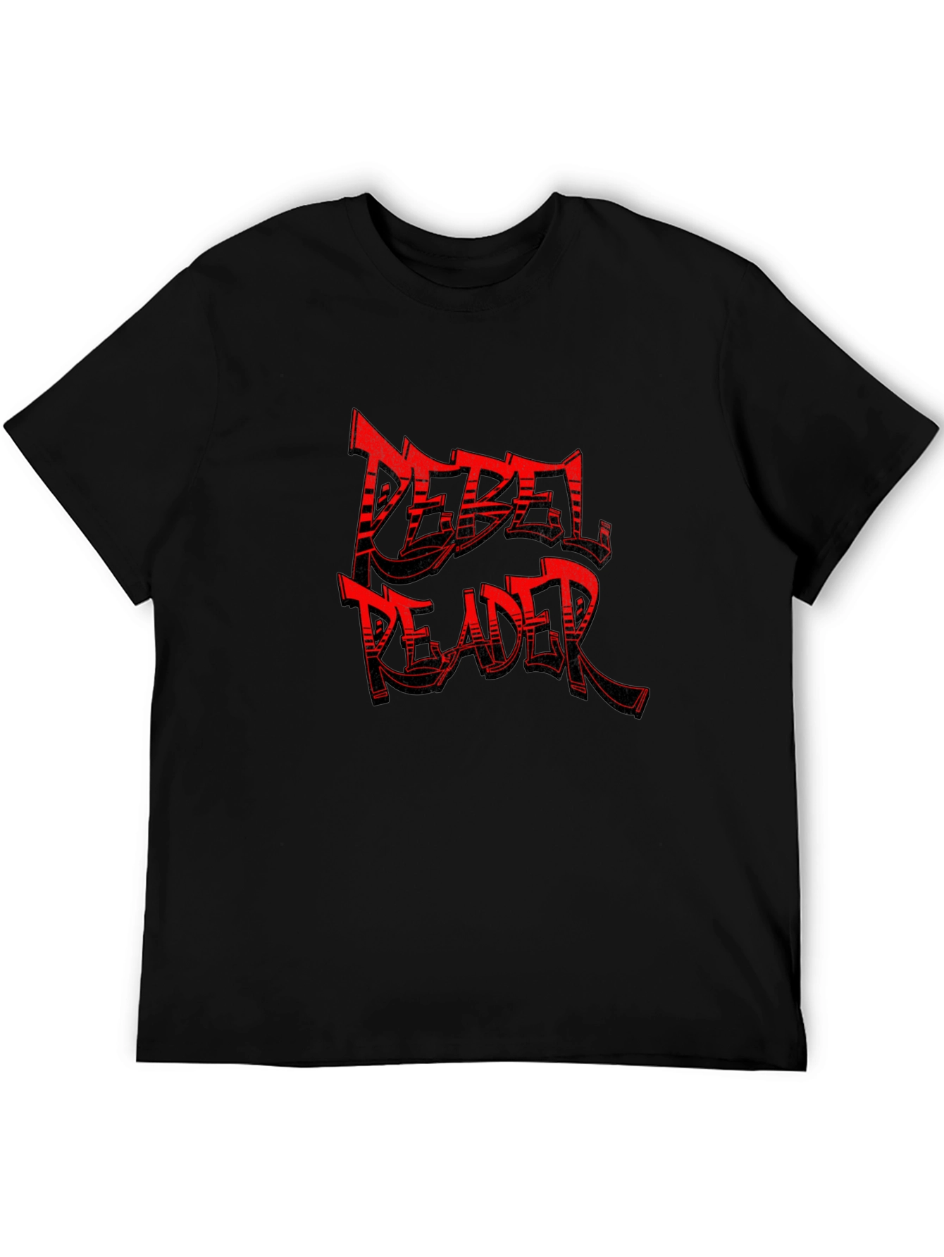 Rebel Reader Black T-Shirt - Bold Graphic Tee