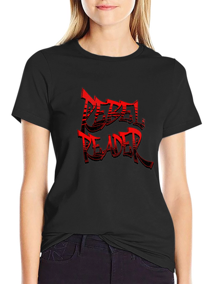 Rebel Reader Black T-Shirt - Bold Graphic Tee