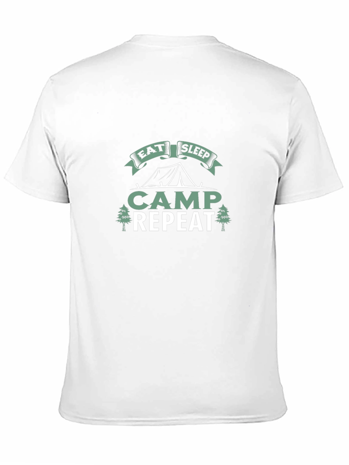 Eat Sleep Camp Repeat Black T-Shirt