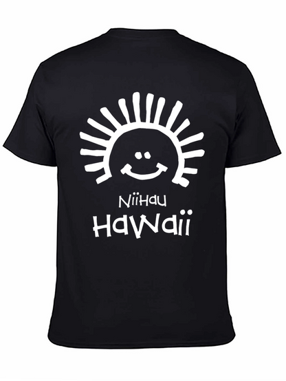 Niihau Hawaii Black Graphic T-Shirt