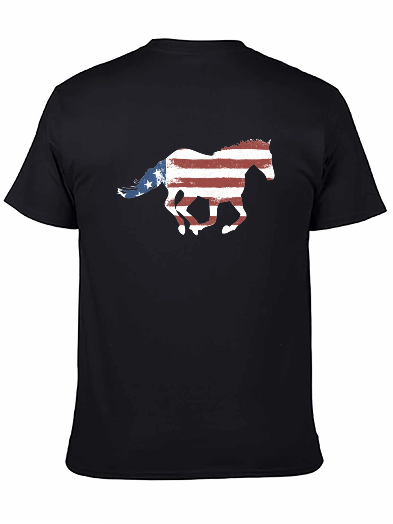 American Flag Horse Graphic Tee