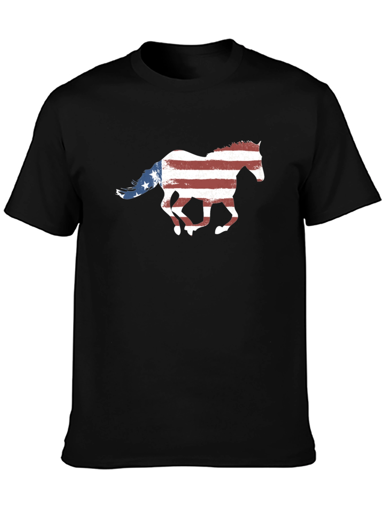 American Flag Horse Graphic Tee