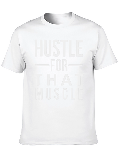 Hustle For That Muscle Graphic Tee - Black