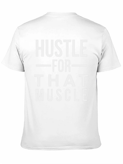 Hustle For That Muscle Graphic Tee - Black