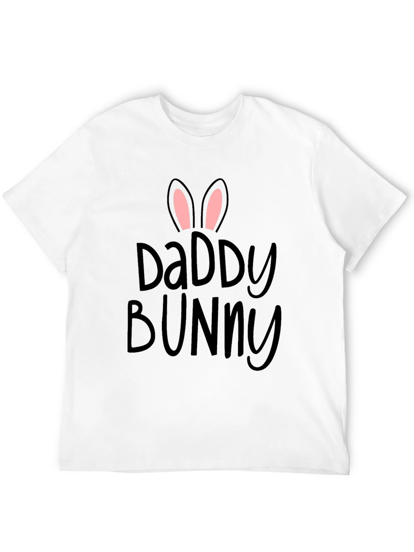 Daddy Bunny Black T-Shirt | Easter Dad