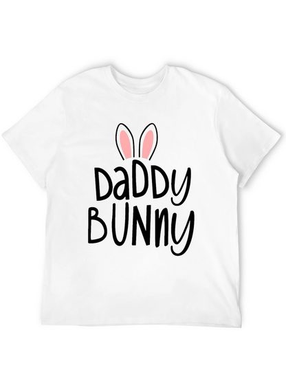 Daddy Bunny Black T-Shirt | Easter Dad