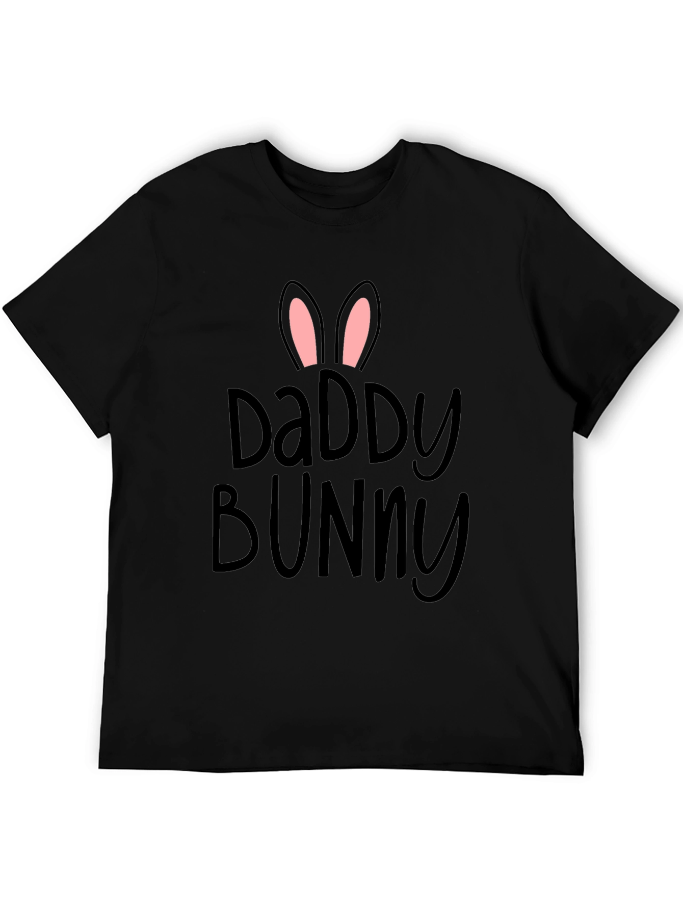 Daddy Bunny Black T-Shirt | Easter Dad