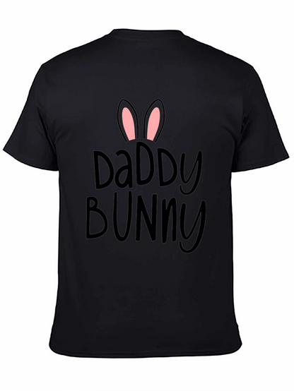 Daddy Bunny Black T-Shirt | Easter Dad