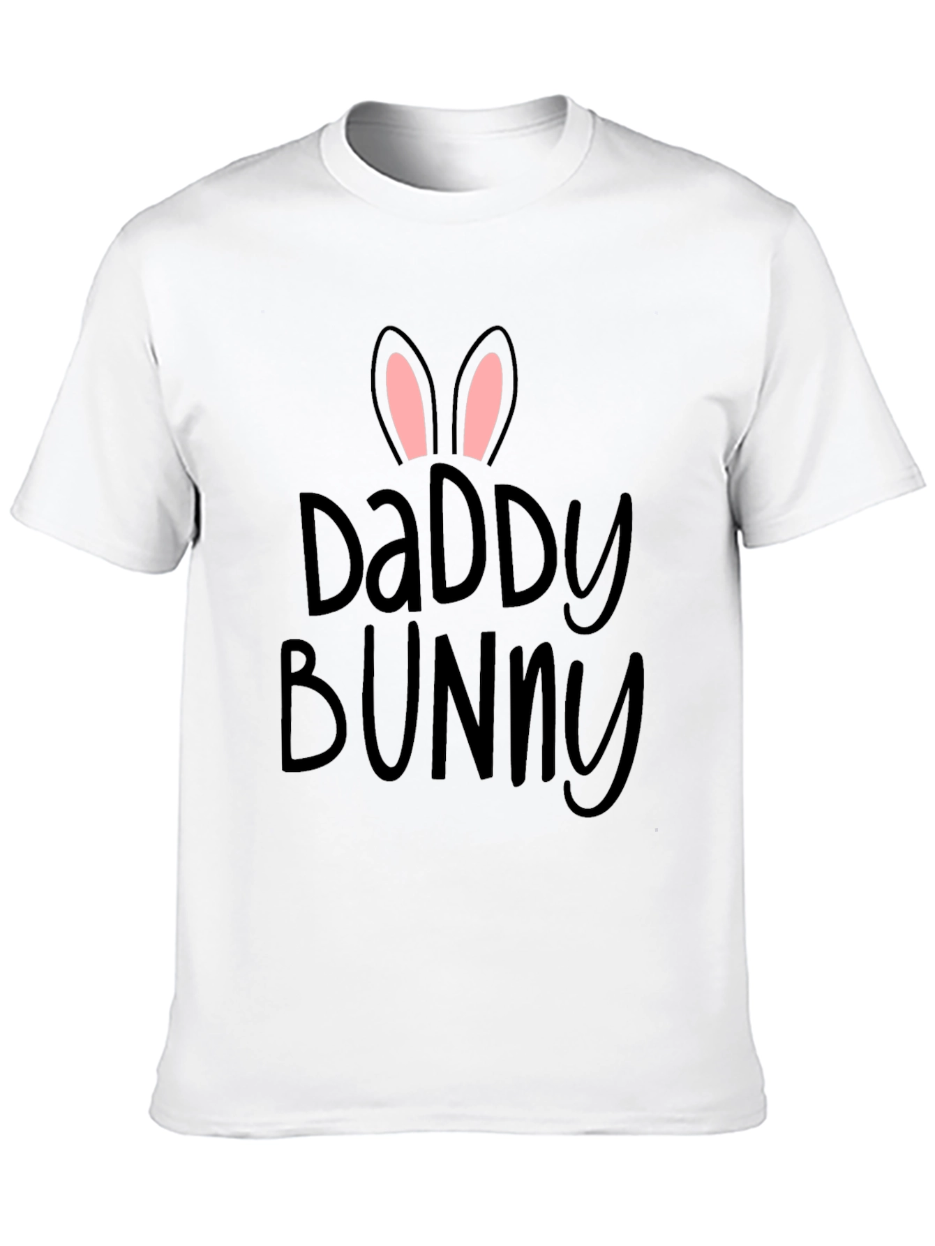 Daddy Bunny Black T-Shirt | Easter Dad