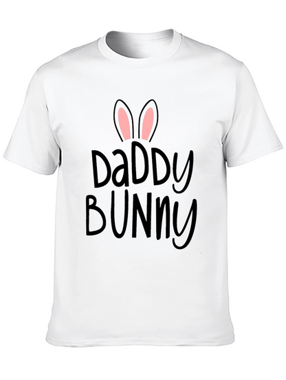 Daddy Bunny Black T-Shirt | Easter Dad