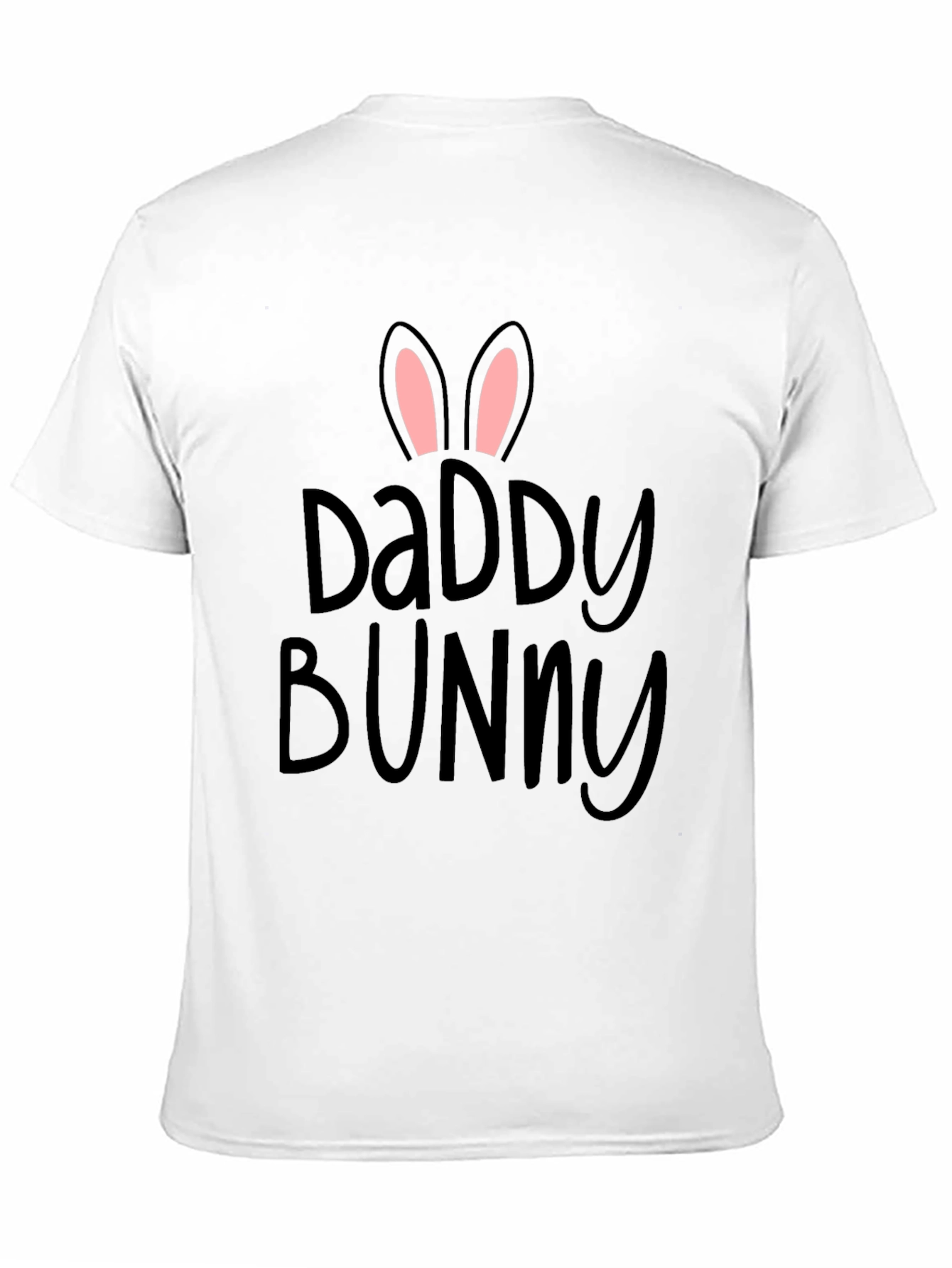 Daddy Bunny Black T-Shirt | Easter Dad