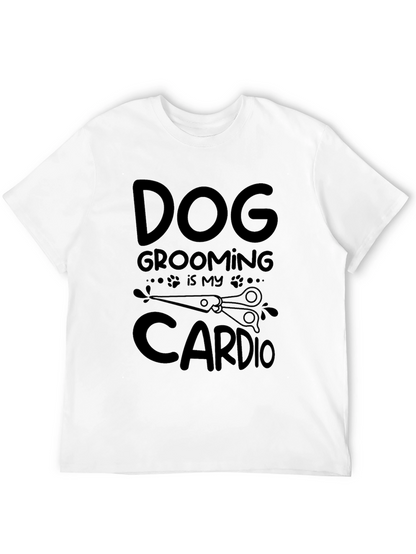 Dog Grooming is My Cardio Black T-Shirt