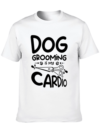 Dog Grooming is My Cardio Black T-Shirt